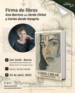 Firma de ejemplares de Verde Chiloé en San Jordi en Barcelona