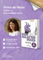 Firma de ejemplares de Esas malditas voces en Casa del Libro / Platero CoolBooks