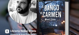 Firma de libros "El Banco de Carmen" de Manuel Losada en Librería Nobel Arosa / Platero Coolbooks
