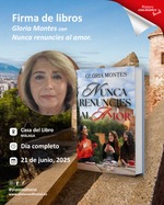 Firma de ejemplares de Nunca renuncies al amor en la Casa del Libro de Málaga