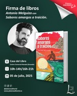 Firma de libros "Sabores amargos a traición" de Antonio Melguizo en la Casa del Libro de Granada