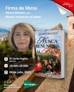 Firma de ejemplares de Nunca renuncies al amor en la Corte Inglés de Málaga
