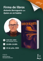 Firma de libros de Quien en mí habita en Casa del Libro de Sevilla