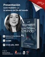 Lucía Huidobro con La pionera del fin del mundo en Palencia