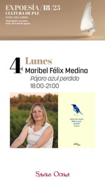 Firma de ejemplares de Maribel Félix en EXPOESÍA de la Feria del Libro de Soria