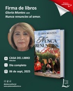 Firma de ejemplares de Nunca renuncies al amor en la Casa del Libro de Málaga