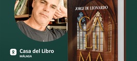 Firma de Jorde de Leonardo con "Calima" en Casa del Libro de Málaga