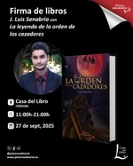 Firmas de ejemplares de La leyenda de la orden de los cazadores en Córdoba