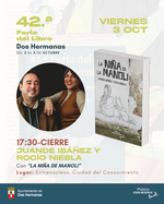 Juande Ibáñez y Rocío Niebla con "La niña de Manoli" en la Feria del Libro de Dos Hermanas 2025