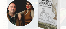 Juande Ibáñez y​ Rocío Niebla con "La niña de Manoli" en la Feria del Libro de Dos Hermanas 2025