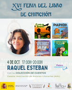 Raquel Esteban firma sus libros en FDL de Chinchón 2025