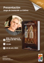 Presentación de Jorge de Leonardo con "Calima" en la Biblioteca Municipal de Baños de Rio Tobia, La Rioja