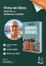 Firma de libros de Mudanzas Cruzadas en Casa del Libro de Sevilla