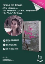 Firma de ejemplares de Silvia Vázquez con "Los tienes que..." en Casa del Libro de Sevilla