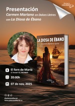 Presentación de La Diosa de Ébano de Carmen Mariano en Alcanar