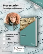Sara Coca presenta "Disonantes" en El imperio de los libros de Valencia