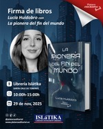 Lucía Huidobro con "La pionera del fin del mundo" en Santa Cruz de Tenerife