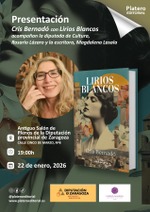 Presentación de "Lirios Blancos" de Cris Bernardó en Antiguo Salón de Plenos de la Diputación provincial de Zaragoza