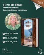 Firma de libros de Manuela Maciá con Los amantes que nunca tuve en Alicante