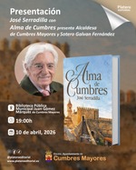 José Serradilla presenta Alma de Cumbres en la Biblioteca Pública Municipal "Juan Gómez Márquez" de Cumbres Mayores