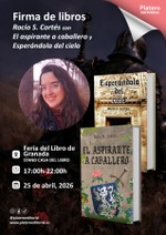 Firma de ejemplares de Aspirante a caballero en la Feria del Libro de Granada