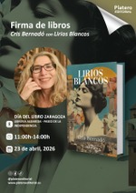 Firma de "Lirios Blancos" de Cris Bernardó en Día del Libro de Zaragoza
