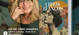 Firma de "Lirios Blancos" de Cris Bernardó en Día del Libro de Zaragoza