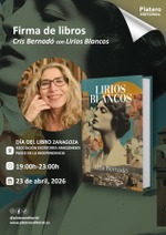 Firma de "Lirios Blancos" de Cris Bernardó en Día del Libro de Zaragoza
