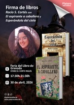 Firma de ejemplares de Esperándola del cielo y Aspirante a caballero en la Feria del Libro de Granada