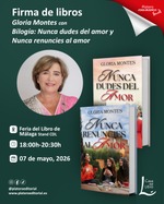 Gloria Montes con su bilogía Amor y amistad en Feria del Libro de Málaga
