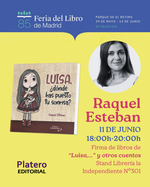 Firma de ejemplares de Luisa, ¿dónde has puesto tu sonrisa? en la Feria del Libro de Madrid