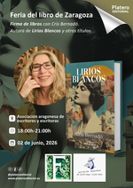 Firma de "Lirios Blancos" y otros libros de Cris Bernardó en Feria del Libro de Zaragoza