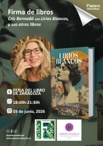 Firma de "Lirios Blancos" y otros libros de Cris Bernardó en Feria del Libro de Zaragoza
