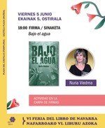 Presentación de Bajo el agua de Nuria Viedma en la Feria del libro de Navarra