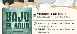 Presentación de Bajo el agua de Nuria Viedma en la Sala Mutiloa en Mutilva