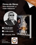 Firma de Codex Umbrarum en Feria Libro Redondela
