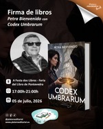 Firma de Codex Umbrarum en Feria del libro de Pontevedra