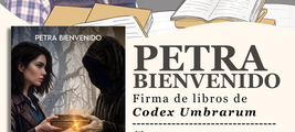 Firma de Codex Umbrarum en Feria del libro de Ponteareas