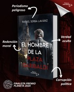 Firma de El hombre de la Plaza Garibaldi en Sala la Casa del Libro Bahía Sur