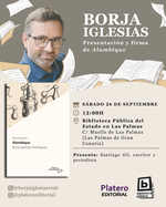 Borja Iglesias presenta su nuevo libro Alambique en Las Palmas de Gran Canaria