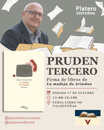 Pruden Tercero firma su nueva obra La madeja de Ariadna en la Feria del Libro de Valdepeñas