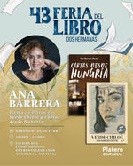 Ana Barrera firmará en la Feria del libro de Dos Hermanas 2026