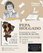 Pepa Holgado firma "La huella de las olas" en el Casino Central de Jabugo