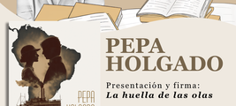 Pepa Holgado firma "La huella de las olas" en el Casino Central de Jabugo