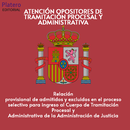 Publicada la relación provisional de admitidos y excluidos en el proceso selectivo para ingreso al Cuerpo de Tramitación Procesal y Administrativa de la Administración de Justicia