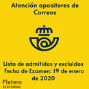 CORREOS- PUBLICADOS LUGARES DE EXAMEN