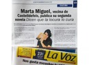 Aparición de Marta Miguel en medios con Dicen que la locura lo cura / Platero CoolBooks